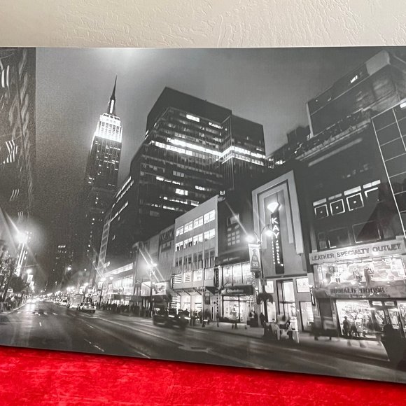 Wrapped Canvas of New York City Empire State Building at Night - Picture 1 of 4
